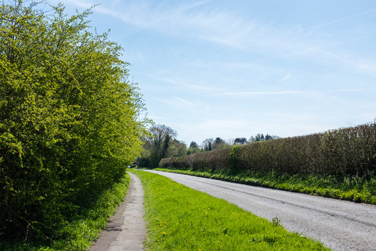 Country Road In Great Missenden, Buckinghamshire (UK / England) - The Hometown Of Famous Children's Author, Roald Dahl