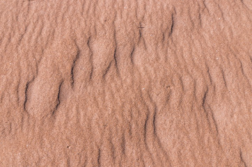 Fototapeta na wymiar Sand pattern on Baltic sea coast