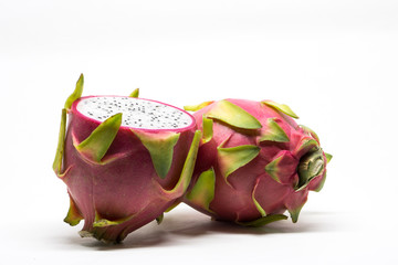 Dragon fruit isolated on white background