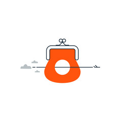 Travel budget, vacation money expenses concept, low price flight, cheap vacation