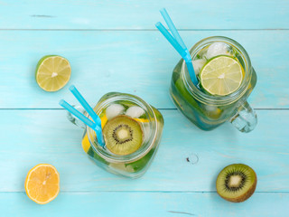 Citrus homemade lemonade, summer drink