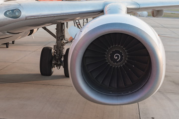 Turbine of an airplane