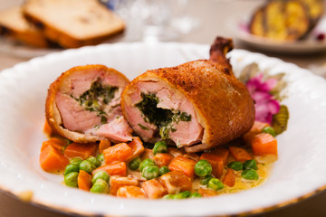 Chicken kiev meal