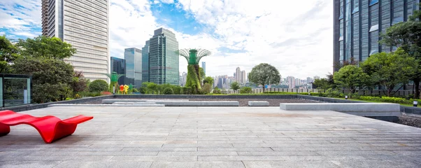 Photo sur Plexiglas construction de la ville immeubles de bureaux modernes à chongqing