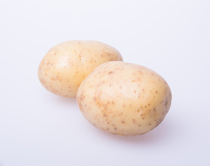potato or organic potato on a background.