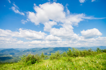 Fototapeta na wymiar The beautiful landscape of mountains and sky. Carpathian mountain Zakhar Berkut