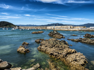 Fototapeta na wymiar Puerto en Espasante Galicia España