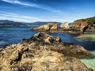 Mar y costa en Galicia España