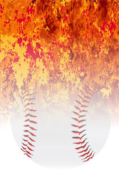 Roaring Flaming Baseball