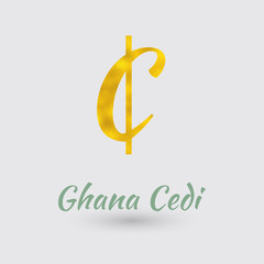 Golden Cedi Symbol