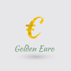 Golden Euro Symbol
