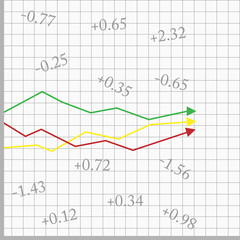 table with numbers with digits and diagram

Image ID:468621290