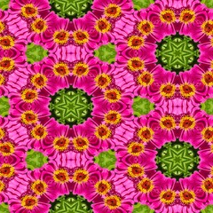 Abstract decorative flower background. Seamless colorful pattern