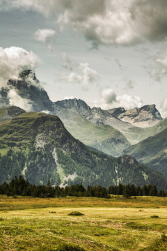 Alp Flix, Savognin, Graubuenden, Switzerland