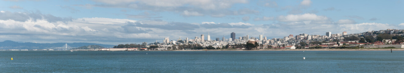 Fototapeta premium San Francisco city panoramic view, California, USA.