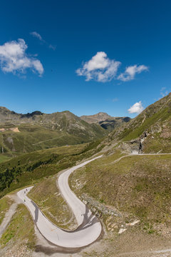 Wonderful panoramic view in mountains of K&uuml;htai Tyrol