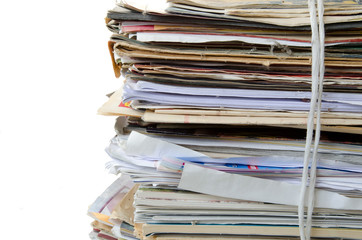 Old paper, prepared for recycle