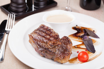 Grilled beef steak