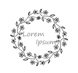 Obraz premium Vector of floral and nature frame for background