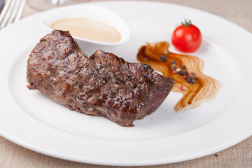 Grilled beef steak