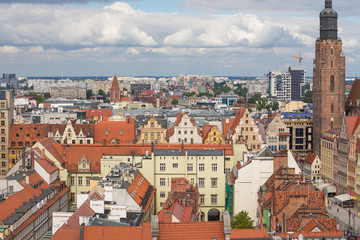 Wrocław - Widok na zabytkową część miasta