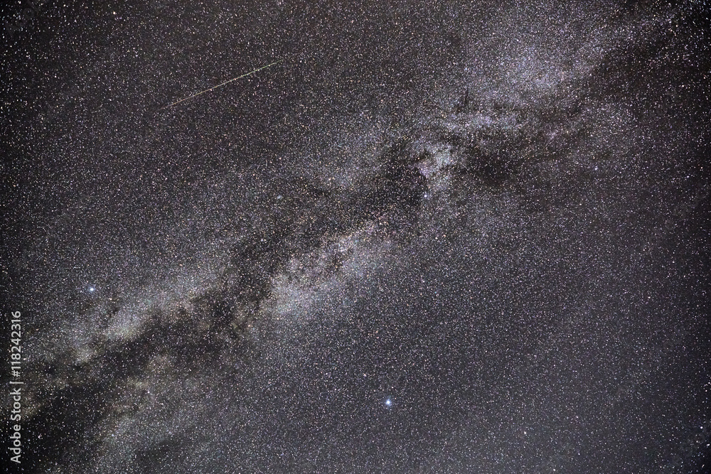 Wall mural shooting star & milky way