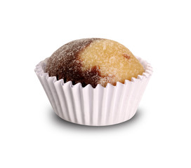 Traditional brazilian sweet - Chocolate brigadier and sweet whit
