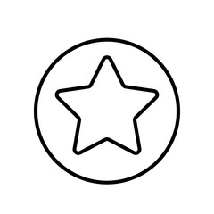star in circle icon