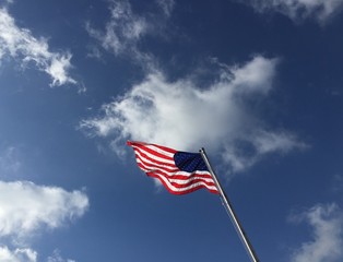 american waving flag