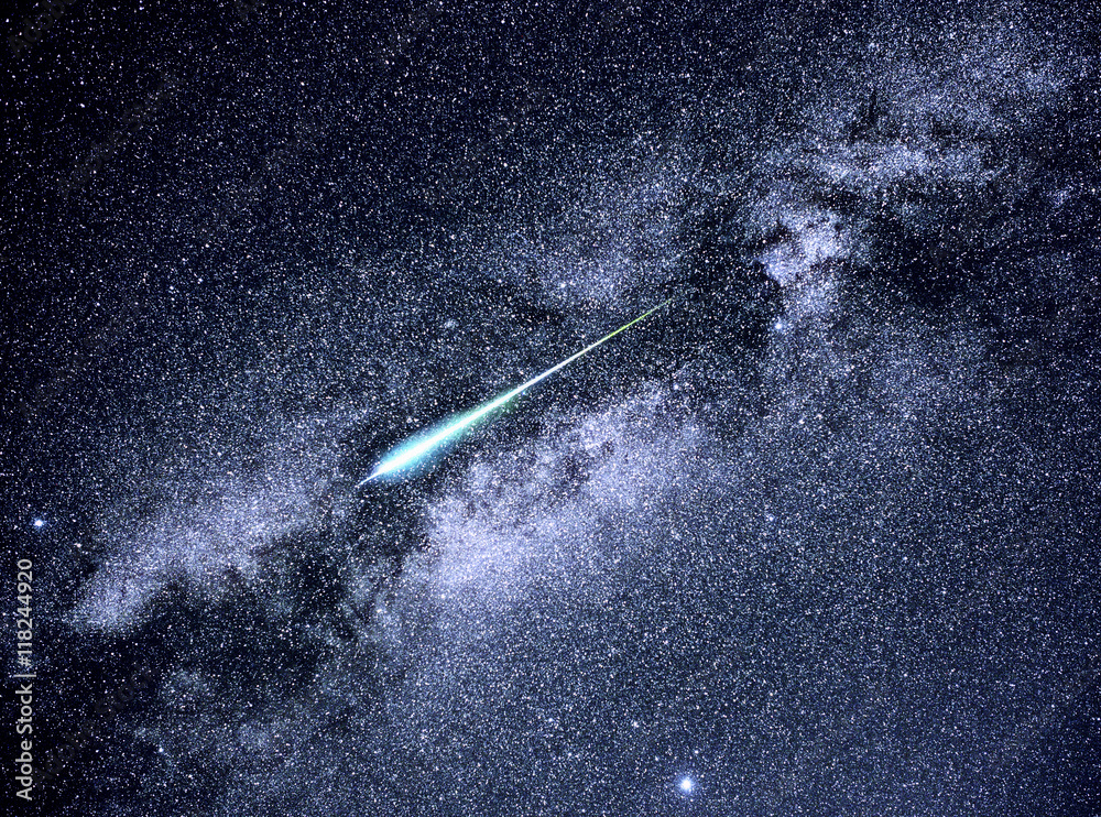 Wall mural shooting star