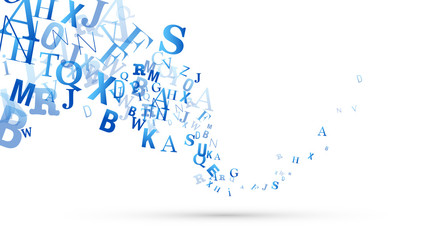 sfondo, lettere, scrivere, parlare