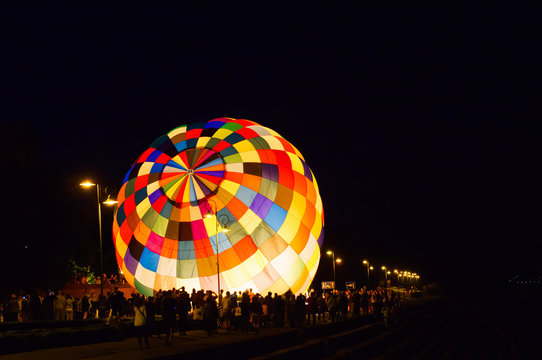 Baloon Standing At Night