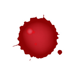 Fototapeta na wymiar Realistic blood splatters. Red ink splatters