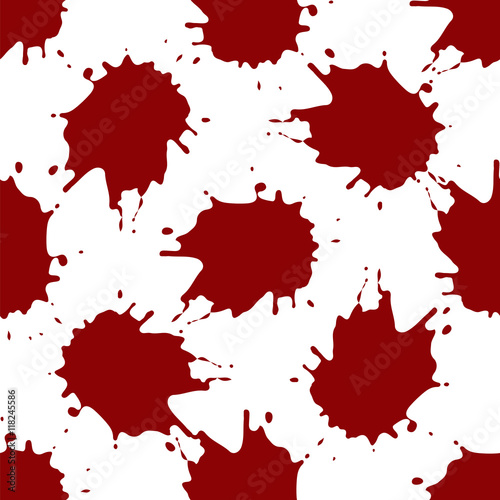 "Realistic blood splatters pattern" Stock image and royalty-free vector ...