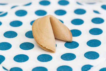 Photo of an isolated fortune cookie
