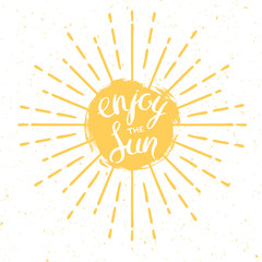 enjoy  the sun greeting card