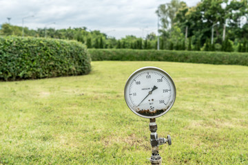 Pressure gauge in the park