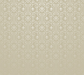 Damask Wallpaper, Vintage Design, Vector Art