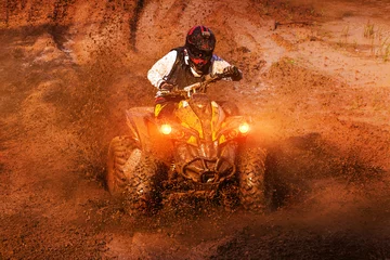 Rolgordijnen ATV mud racing © Level
