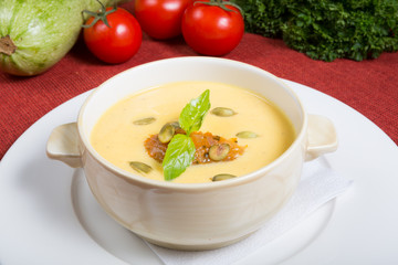 Pumpkin cream soup