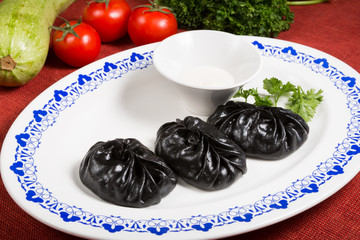 Exotic black momos