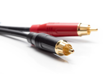 Naklejka premium Stereo RCA Plugs