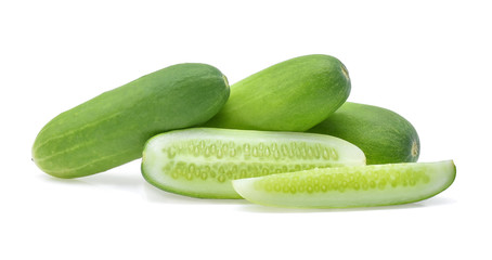 Cucumber isolated on white