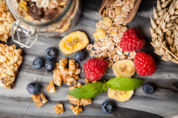 Muesli with berries