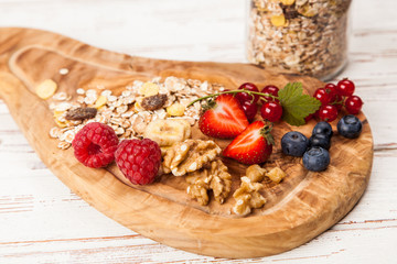 Muesli with berries