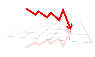grafico, istogramma, freccia,