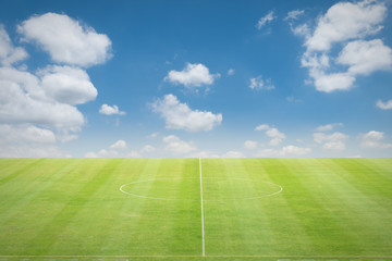 green soccer field