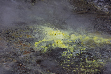 Schwefel - Fumerole - Vulkanismus