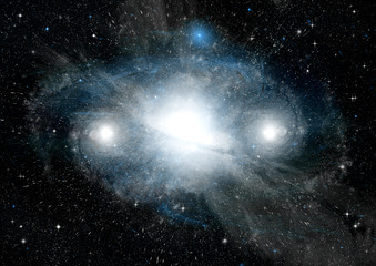 Obraz premium galaxy in a free space