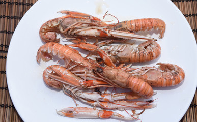 Crayfish grilled